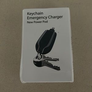 Black Type C keychain charger